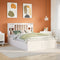 vidaXL Bed Frame without Mattress White 140x200 cm Solid Wood Pine