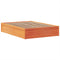 vidaXL Bed Frame without Mattress Wax Brown 140x200 cm Solid Wood Pine