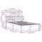 vidaXL Bed Frame without Mattress Wax Brown 120x200 cm Solid Wood Pine