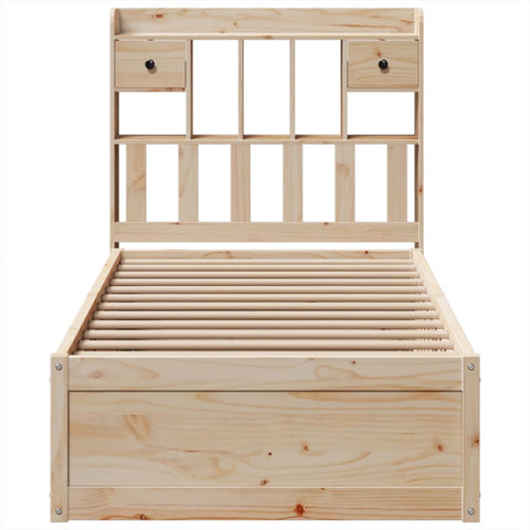 vidaXL Bed Frame without Mattress 100x200 cm Solid Wood Pine