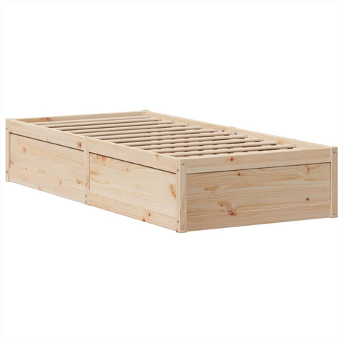 vidaXL Bed Frame without Mattress 100x200 cm Solid Wood Pine