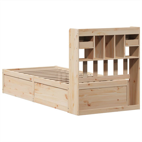 vidaXL Bed Frame without Mattress 100x200 cm Solid Wood Pine