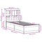 vidaXL Bed Frame without Mattress Wax Brown 100x200 cm Solid Wood Pine