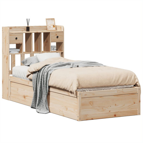 vidaXL Bed Frame without Mattress 90x200 cm Solid Wood Pine