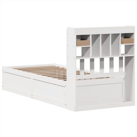 vidaXL Bed Frame without Mattress White 90x200 cm Solid Wood Pine