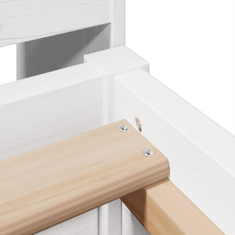 vidaXL Bed Frame without Mattress White 90x200 cm Solid Wood Pine