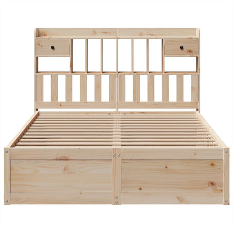 vidaXL Bed Frame without Mattress 140x190 cm Solid Wood Pine