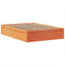 vidaXL Bed Frame without Mattress Wax Brown 140x190 cm Solid Wood Pine