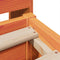 vidaXL Bed Frame without Mattress Wax Brown 140x190 cm Solid Wood Pine