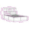vidaXL Bed Frame without Mattress Wax Brown 140x190 cm Solid Wood Pine