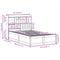 vidaXL Bed Frame without Mattress 135x190 cm Double Solid Wood Pine