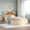 vidaXL Bed Frame without Mattress 135x190 cm Double Solid Wood Pine