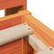 vidaXL Bed Frame without Mattress Wax Brown 135x190 cm Double Solid Wood Pine