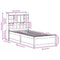 vidaXL Bed Frame without Mattress White 90x190 cm Single Solid Wood Pine