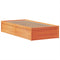 vidaXL Bed Frame without Mattress Wax Brown 75x190 cm Small Single Solid Wood Pine