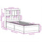 vidaXL Bed Frame without Mattress Wax Brown 75x190 cm Small Single Solid Wood Pine