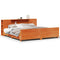 vidaXL Bed Frame without Mattress Wax Brown 200x200 cm Solid Wood Pine