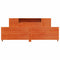 vidaXL Bed Frame without Mattress Wax Brown 200x200 cm Solid Wood Pine