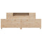 vidaXL Bed Frame without Mattress 180x200 cm Super King Solid Wood Pine