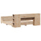 vidaXL Bed Frame without Mattress 180x200 cm Super King Solid Wood Pine