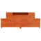 vidaXL Bed Frame without Mattress Wax Brown 180x200 cm Super King Solid Wood Pine