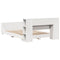 vidaXL Bed Frame without Mattress White 150x200 cm King Size Solid Wood Pine