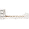 vidaXL Bed Frame without Mattress White 120x200 cm Solid Wood Pine