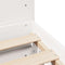 vidaXL Bed Frame without Mattress White 140x190 cm Solid Wood Pine