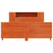 vidaXL Bed Frame without Mattress Wax Brown 140x190 cm Solid Wood Pine