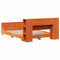 vidaXL Bed Frame without Mattress Wax Brown 140x190 cm Solid Wood Pine