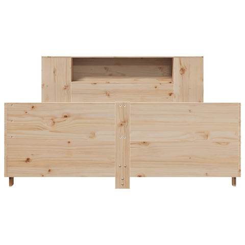 vidaXL Bed Frame without Mattress 120x190 cm Small Double Solid Wood Pine
