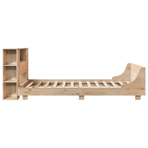 vidaXL Bed Frame without Mattress 120x190 cm Small Double Solid Wood Pine