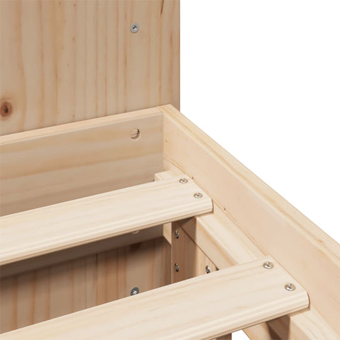 vidaXL Bed Frame without Mattress 120x190 cm Small Double Solid Wood Pine