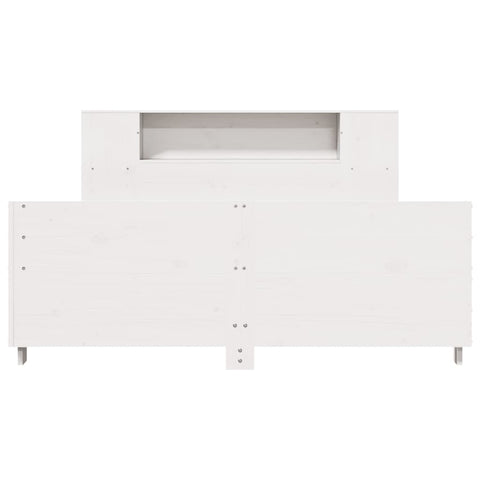 vidaXL Bed Frame without Mattress White 120x190 cm Small Double Solid Wood Pine