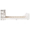 vidaXL Bed Frame without Mattress White 120x190 cm Small Double Solid Wood Pine