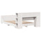 vidaXL Bed Frame without Mattress White 120x190 cm Small Double Solid Wood Pine
