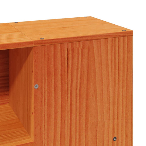 vidaXL Bed Frame without Mattress Wax Brown 120x190 cm Small Double Solid Wood Pine