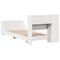 vidaXL Bed Frame without Mattress White 100x200 cm Solid Wood Pine