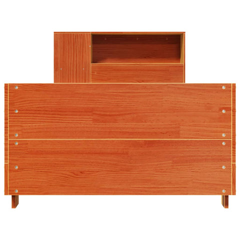 vidaXL Bed Frame without Mattress Wax Brown 100x200 cm Solid Wood Pine