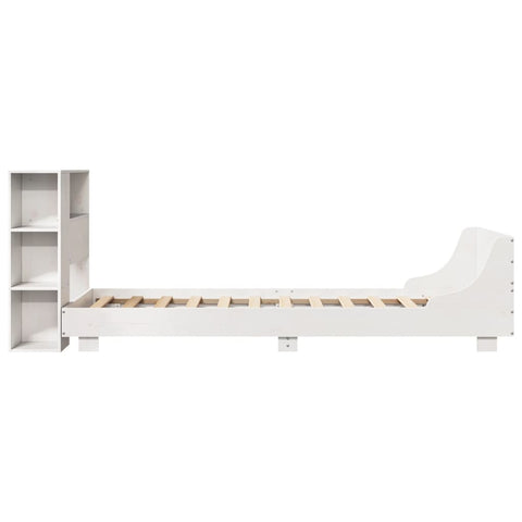 vidaXL Bed Frame without Mattress White 90x200 cm Solid Wood Pine