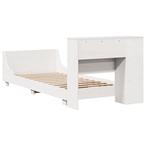 vidaXL Bed Frame without Mattress White 90x200 cm Solid Wood Pine