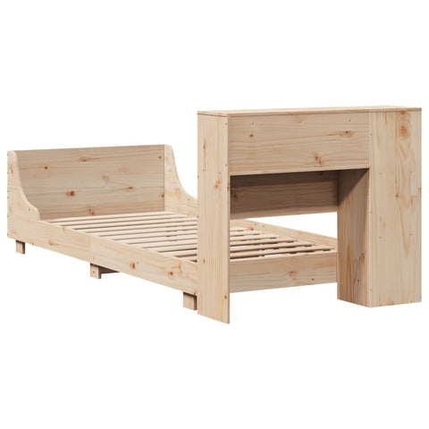 vidaXL Bed Frame without Mattress 90x190 cm Single Solid Wood Pine