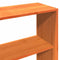 vidaXL Bed Frame without Mattress Wax Brown 200x200 cm Solid Wood Pine