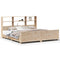 vidaXL Bed Frame without Mattress 180x200 cm Super King Solid Wood Pine
