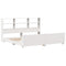 vidaXL Bed Frame without Mattress White 180x200 cm Super King Solid Wood Pine