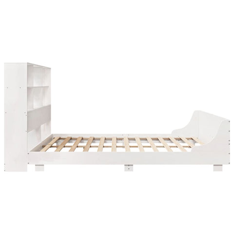 vidaXL Bed Frame without Mattress White 180x200 cm Super King Solid Wood Pine