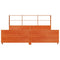 vidaXL Bed Frame without Mattress Wax Brown 180x200 cm Super King Solid Wood Pine