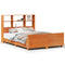 vidaXL Bed Frame without Mattress Wax Brown 160x200 cm Solid Wood Pine