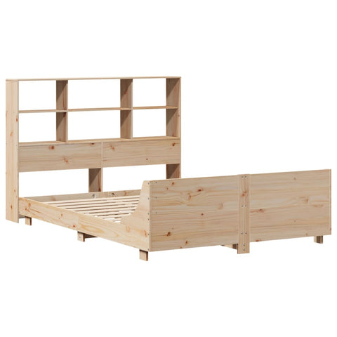 vidaXL Bed Frame without Mattress 150x200 cm King Size Solid Wood Pine