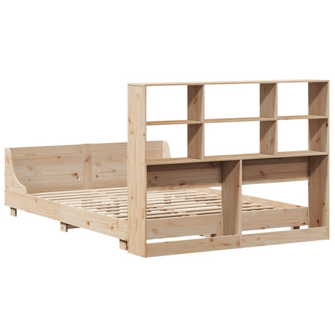 vidaXL Bed Frame without Mattress 150x200 cm King Size Solid Wood Pine